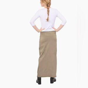 Kosher Casual Light Tan Maxi Pencil Skirt Stretchy Size Medium
